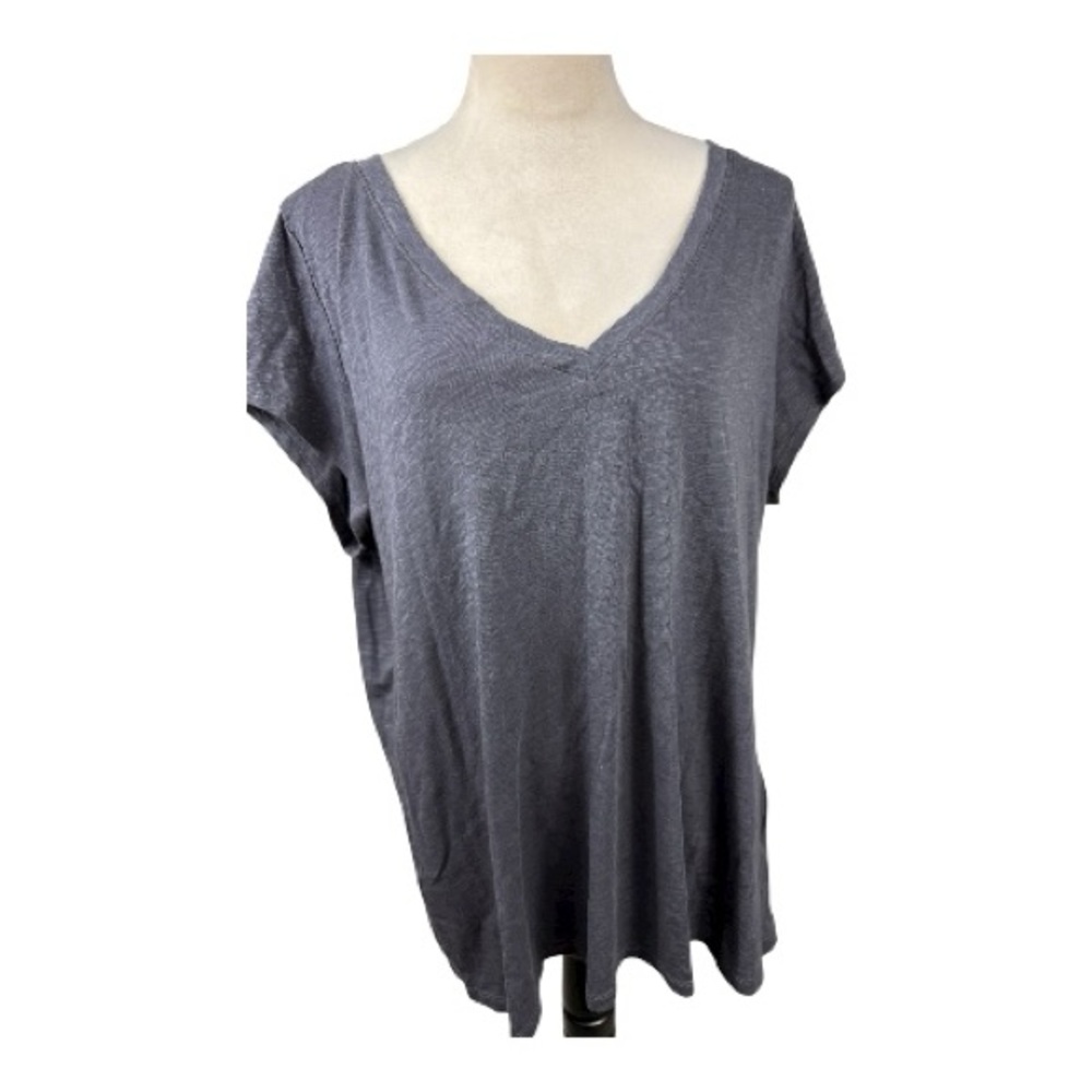 Torrid gray slub super soft short sleeve t-shirt size 3-3X/22-24